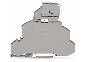 Двухуровневый клеммный блок с предохранителем WAGO 2002-2611/1000-541, 4 pin, 0.25мм²-4.0мм², 250В, 6.3А, (1 шт)