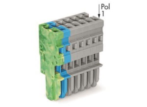 Внутренний разъём WAGO 769-108/000-039, 8 pin, 0.08мм²-4.0мм², 500В, 32А, CS: 5мм, (1 шт)