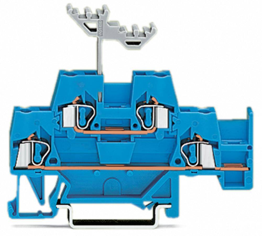 Двухуровневая клемма WAGO 280-530, 4 pin, 0.08мм² - 2.50мм², 500В, 20А, конф: N, (50 шт)