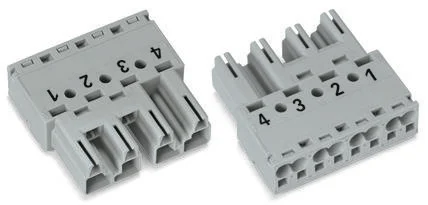 Разъем питания сети WAGO 770-274/072-000, 4 pin, 400В, 25А, (50 шт)