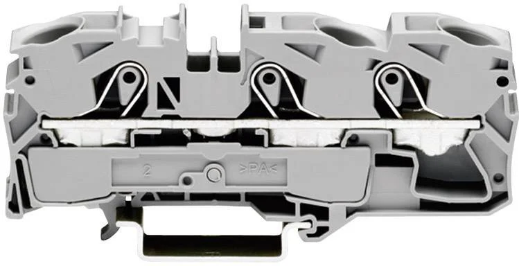 Клемма WAGO 2016-1301, 3 pin, 0.50мм² - 24мм², 800В, 76А, конф: L, (1 шт)
