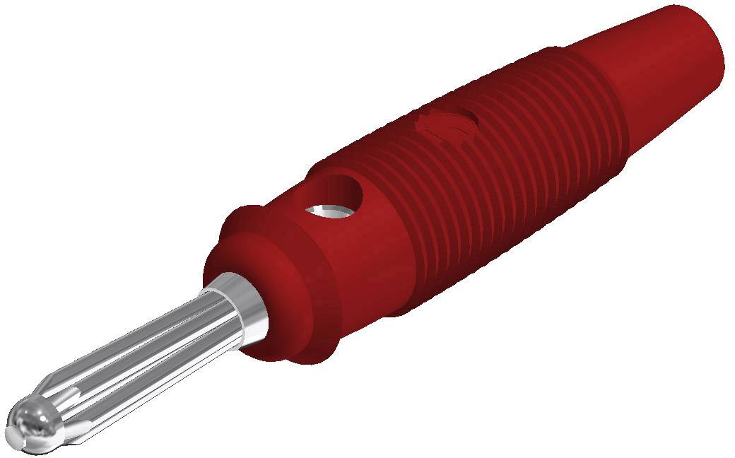 930727101, SKS-HIRSCHMANN BUELA 30 K - Пружинный штекер, Ø-контакта: 4 мм, красный : 1 шт.