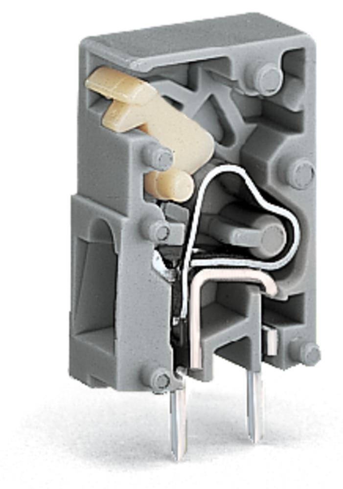 Быстроразъемная клемма WAGO 741-904, 1 pin, 0.08мм² - 2.50мм², 250В, CS: 5мм, (1000 шт)