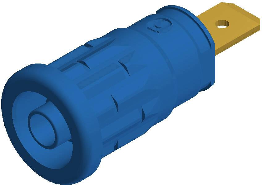972362102, SKS-HIRSCHMANN SEP 2620 F6,3 - Лабораторное гнездо, Ø-контакта: 4 мм, синий : 1 шт.