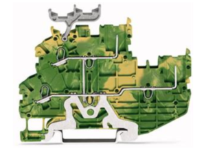 Клеммная колодка заземления WAGO 2020-2207, 1 pin, 0.14мм²-1.5мм², 500В, 13.5А, (1 шт)