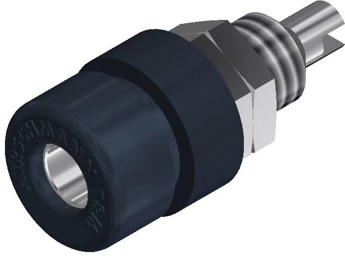 930166100, SKS-HIRSCHMANN BIL 30 - Лабораторное гнездо, Ø-контакта: 4 мм, черный : 1 шт.