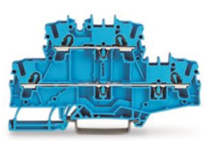 Двухуровневый клеммный блок WAGO 2002-2704, 2 pin, 0.25мм²-4.0мм², 600В, 20А, (1 шт)