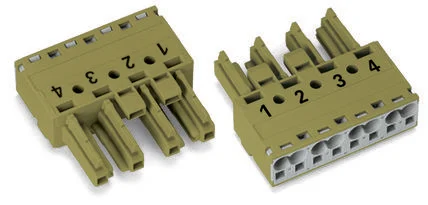 Разъем питания сети WAGO 770-264/071-000, 4 pin, 400В, 25А, (50 шт)
