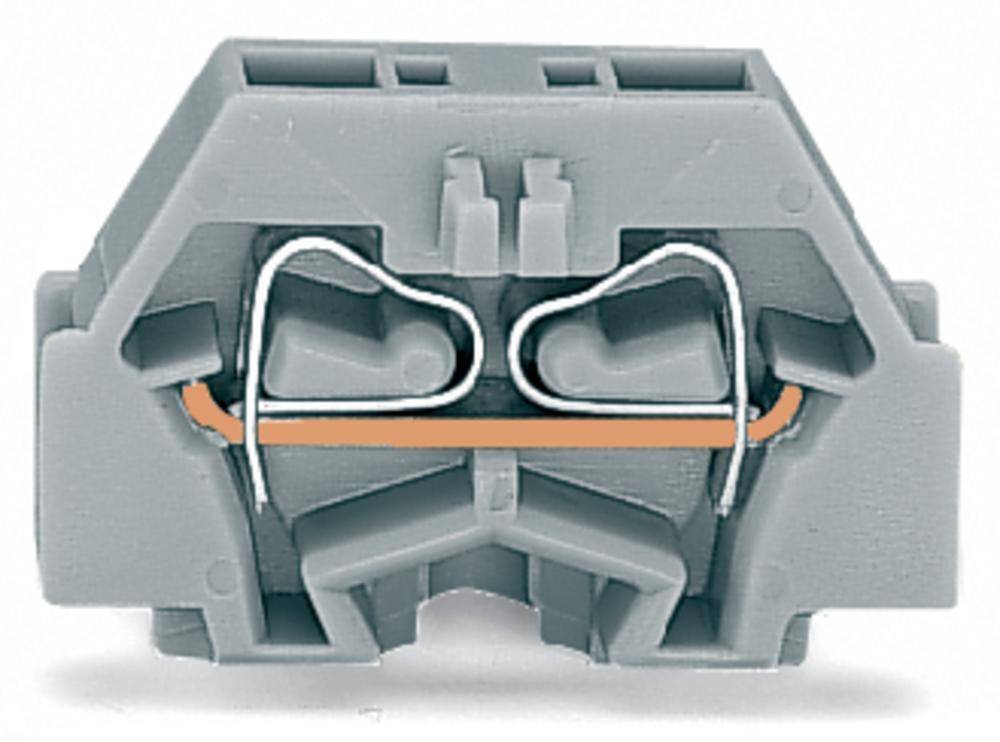 Клемма WAGO 260-313, 2 pin, 0.08мм² - 1.50мм², 400В, 18А, конф: L, (300 шт)