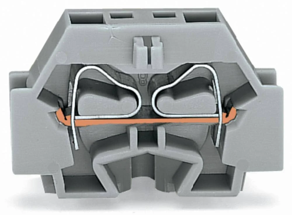 Клемма WAGO 262-304, 2 pin, 0.08мм² - 4мм², 630В, 24А, конф: N, (100 шт)