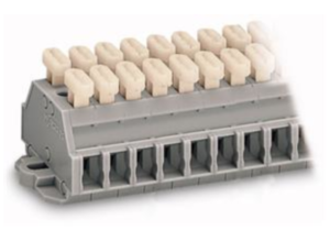 Клеммная колодка WAGO 261-424/341-000, 4 pin, 0.08мм²-2.5мм², 500В, 24А, (1 шт)