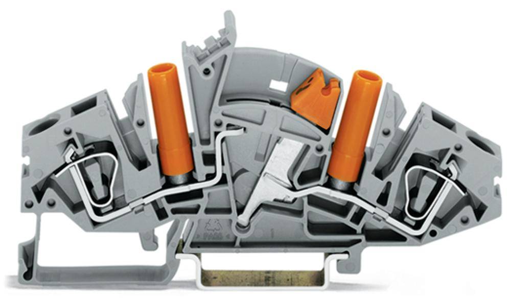N клемма WAGO 282-821, 2 pin, 0.20мм² - 6мм², 500В, 30А, конф: L, (20 шт)