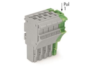 Внутренний разъём WAGO 2022-105/000-036, 5 pin, 0.75мм²-4.0мм², 690В, 24А, CS: 5.2мм, (1 шт)