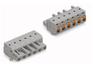 Гнездовой разъем WAGO 2231-208/008-000, 8 pin, 630В, 16А, CS: 7.5мм, (1 шт)