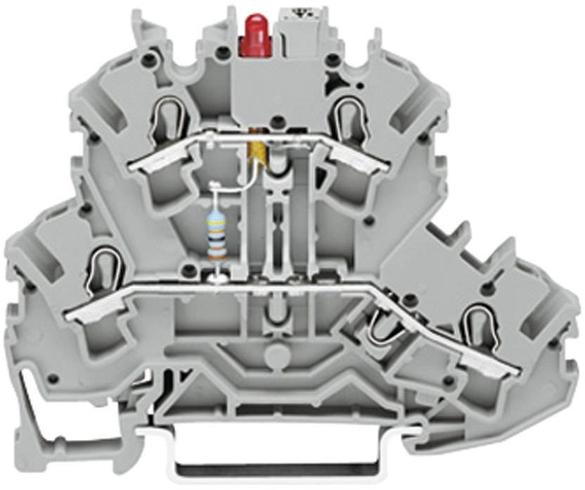 Двухуровневая диодная клемма WAGO 2002-2211/1000-410, 4 pin, 0.25мм² - 4мм², 250В, 500мА, конф: L, (1 шт)