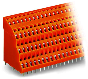 Четырехуровневая клеммная колодка печатной платы WAGO 738-416, 64 pin, 0.08мм²-2.5мм², 320В, 18А, CS: 5.08мм, (1 шт)
