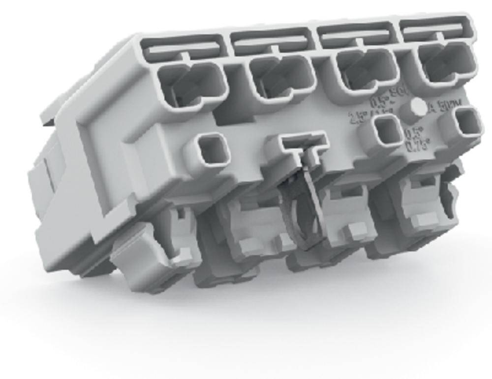 Разъем питания сети WAGO 294-8124, 4 pin, 0.5мм² - 2.5мм², 24А, (500 шт)
