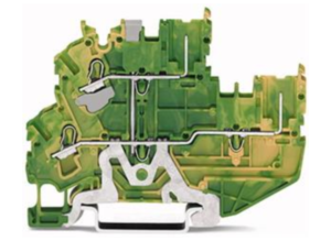 Двухуровневый клеммный блок WAGO 2022-2207, 2 pin, 0.75мм²-4.0мм², 600В, 20А, (1 шт)