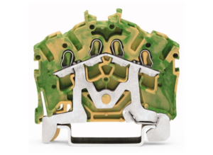 Клеммная колодка заземления WAGO 2002-6407, 1 pin, 0.25мм²-2.5мм², 600В, 20А, (1 шт)