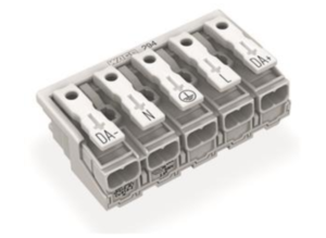 Клемма подключения к сети WAGO 294-4095/5025-000, 5 pin, 0.5мм²-2.5мм², 24А, (1 шт)