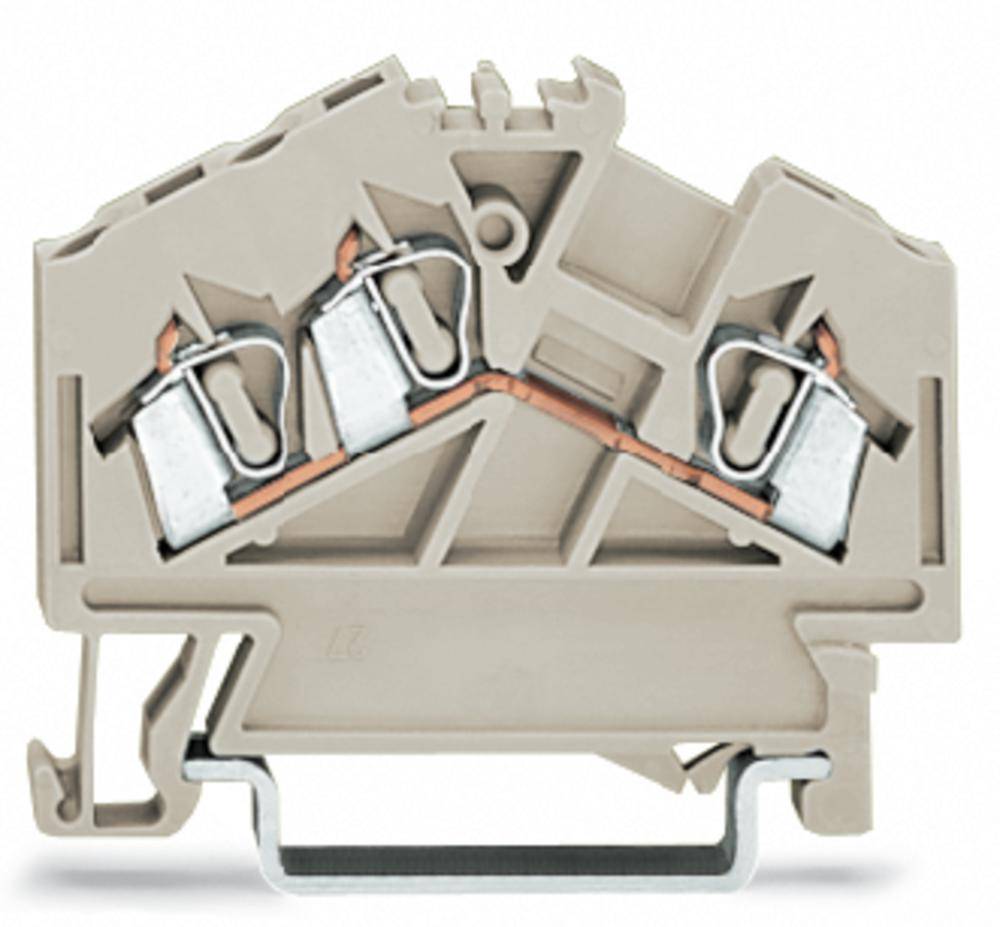 Клемма WAGO 280-998, 3 pin, 0.20мм² - 2.50мм², 550В, 23А, конф: L, (100 шт)
