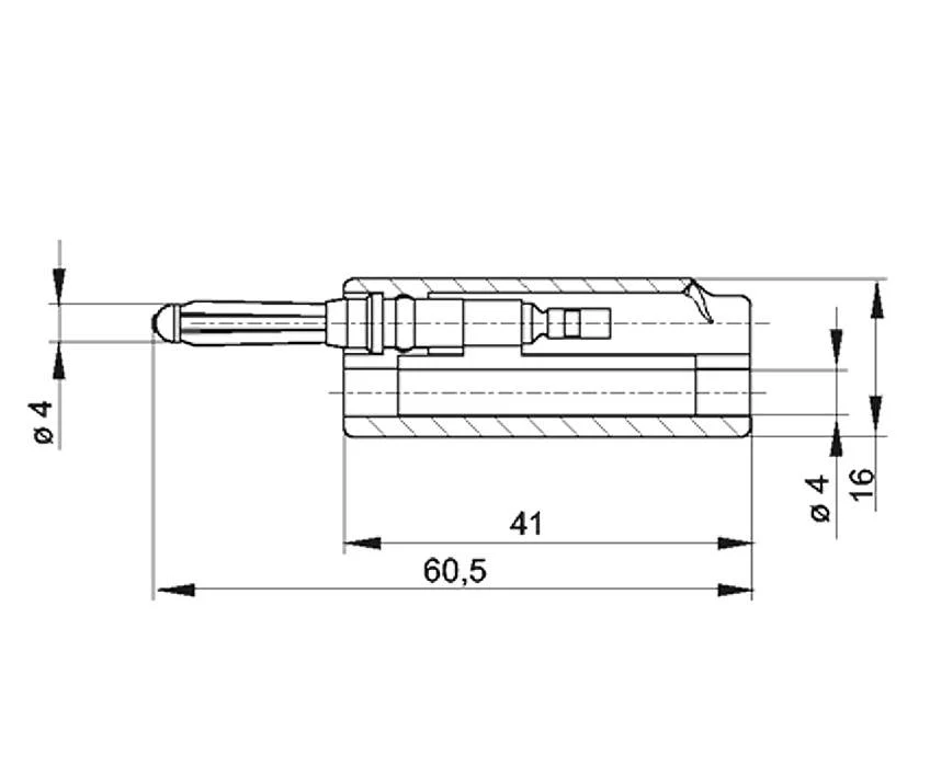 931294100, SKS-HIRSCHMANN BSB 300 - Пружинный штекер, Ø-контакта: 4 мм, черный : 1 шт.