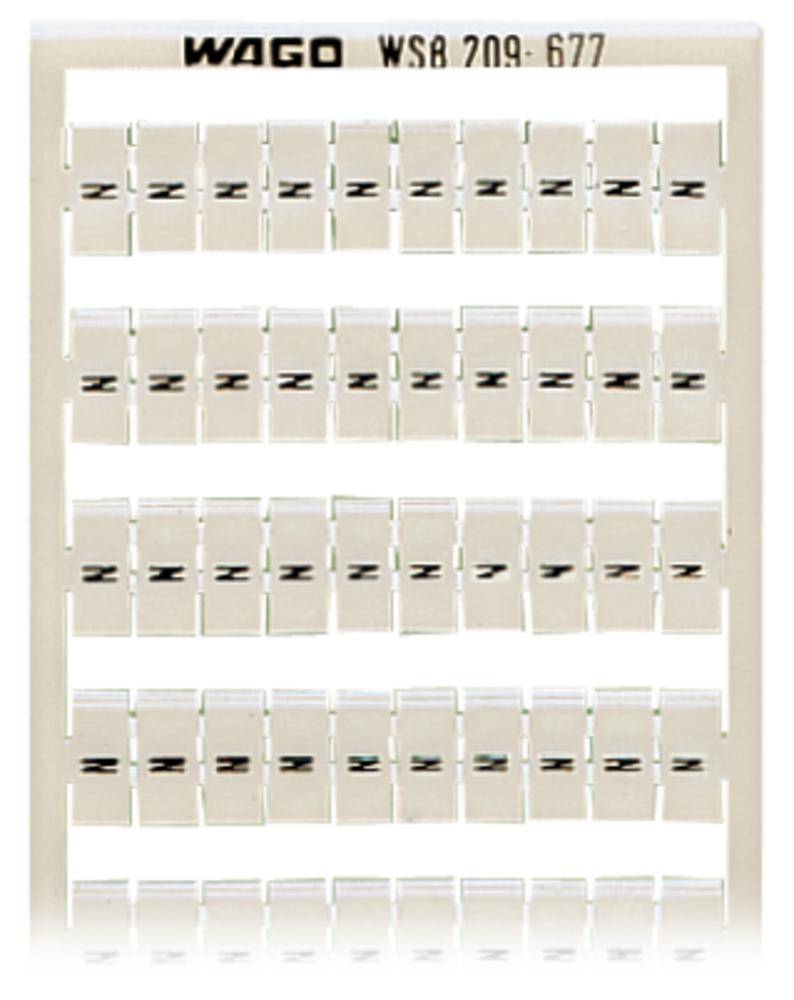 Этикетка WAGO 209-677, Оттиск: N, (5 шт)