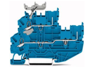 Двухуровневая клемма WAGO 2022-2204/999-953, 2 pin, 0.25мм²-4.0мм², 630В, 20А, (1 шт)