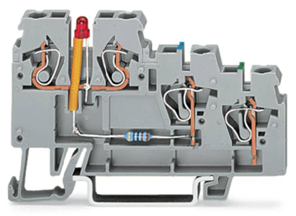 Клемма привода WAGO 270-572/281-434, 4 pin, 0.08мм² - 2.50мм², 24В, конф: L, (50 шт)