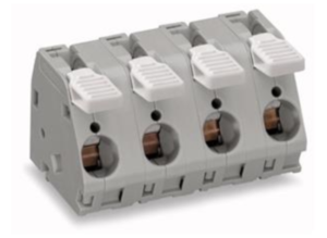 Клемма печатной платы WAGO 2716-203/000-005, 3 pin, 1.5мм²-16мм², 1000В, 76А, CS: 15мм, (1 шт)