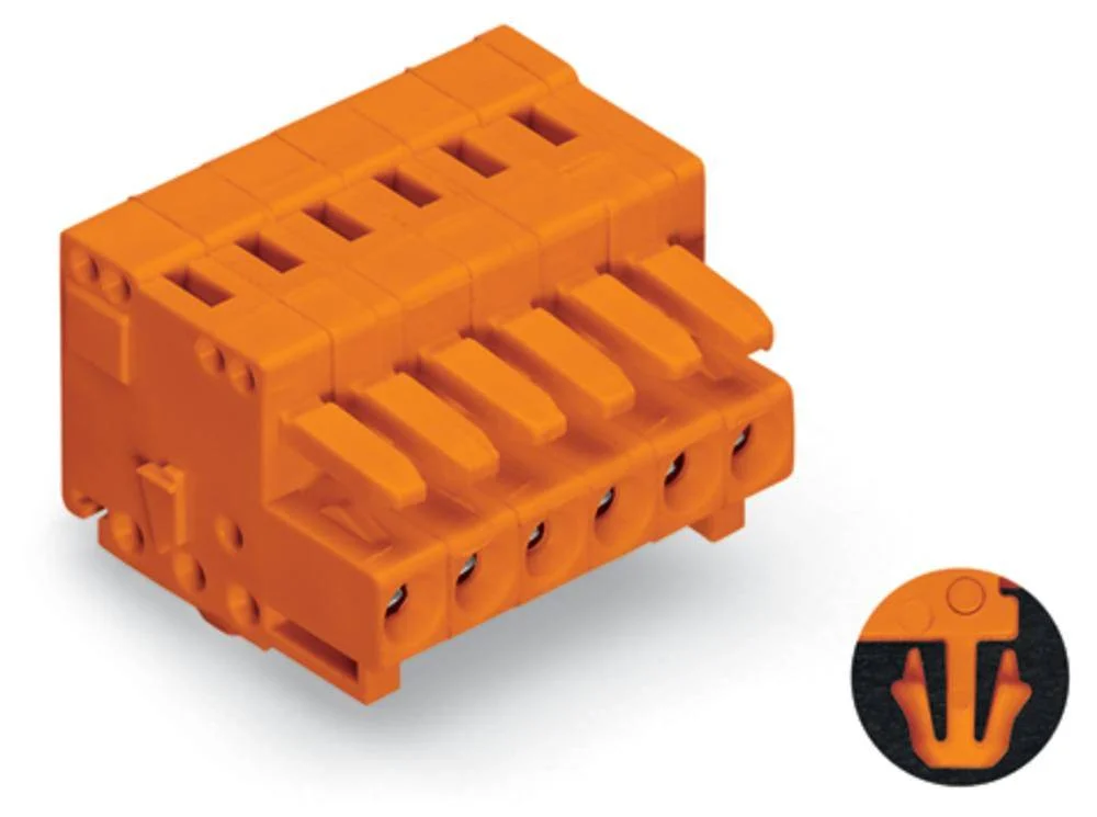 Розетка для подключения кабеля WAGO 734-203/008-000, 3 pin, 0.08мм² - 1.5мм², 300В, 10А, CS: 3.81мм, (200 шт)