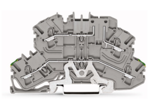 Двухуровневый клеммный блок WAGO 2002-2667, 3 pin, 0.25мм²-4.0мм², 400В, 16А, (1 шт)