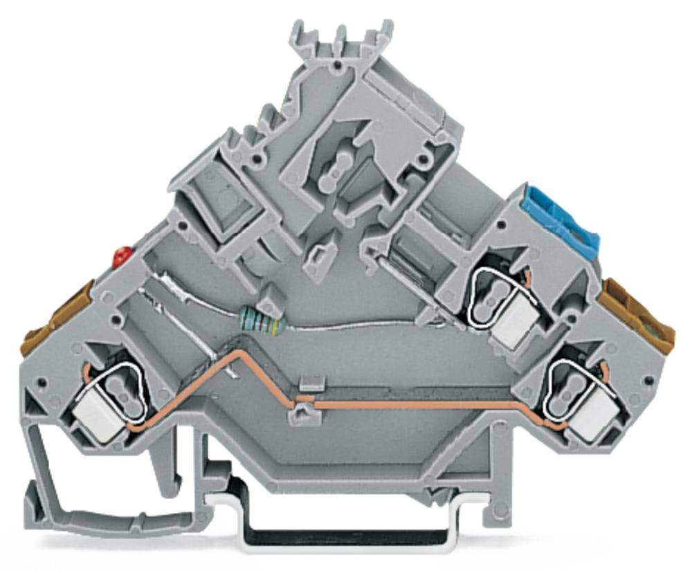 Светодиодная клемма WAGO 280-562/281-420, 3 pin, 0.08мм² - 2.50мм², 24В, 20А, конф: L, (50 шт)