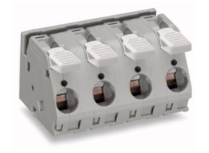 Клемма печатной платы WAGO 2716-254, 4 pin, 1.5мм²-16мм², 1000В, 76А, CS: 15мм, (1 шт)