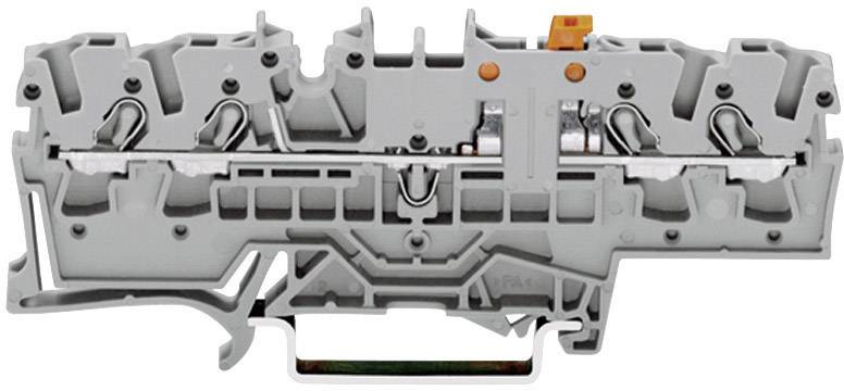 N клемма WAGO 2002-1871, 4 pin, 0.25мм² - 4мм², 400В, 16А, конф: L, (1 шт)
