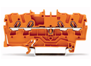 Проходная клеммная колодка WAGO 2002-1402, 1 pin, 0.25мм²-2.5мм², 550В, 24А, (1 шт)