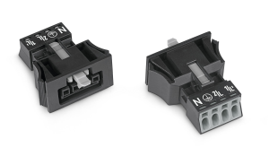 Гнездо WAGO 890-704, 4 pin, 0.25мм²-1.5мм², 400В, 16А, (1 шт)