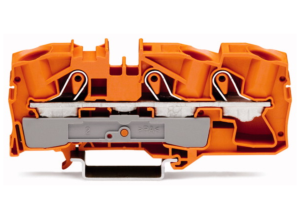 Проходная клеммная колодка WAGO 2016-1302, 1 pin, 0.5мм²-16мм², 550В, 76А, (1 шт)