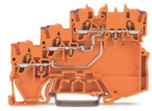 Клемма питания инициатора WAGO 2000-5372, 4 pin, 0.14мм²-1.5мм², 250В, 13.5А, (1 шт)