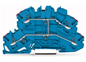 Двухуровневый клеммный блок WAGO 2002-2609, 2 pin, 0.25мм²-4.0мм², 500В, 24А, (1 шт)