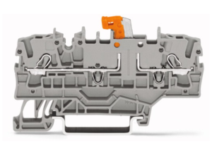 Клеммная колодка с размыкателем WAGO 2002-1972, 1 pin, 0.75мм²-4.0мм², 400В, 16А, (1 шт)