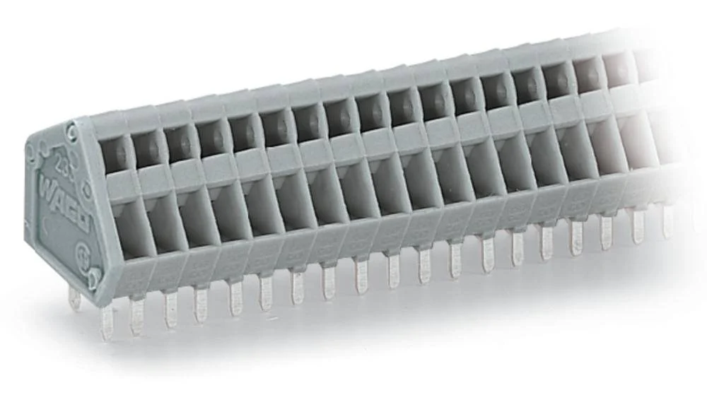 Быстроразъемная клемма WAGO 233-108, 8 pin, 0.08мм² - 0.50мм², 160В, CS: 2.50мм, (220 шт)