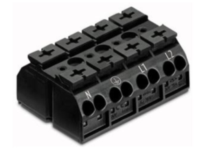 Клеммная колодка WAGO 862-8534, 4 pin, 0.5мм²-4.0мм², 500В, 32А, CS: 12мм, (1 шт)