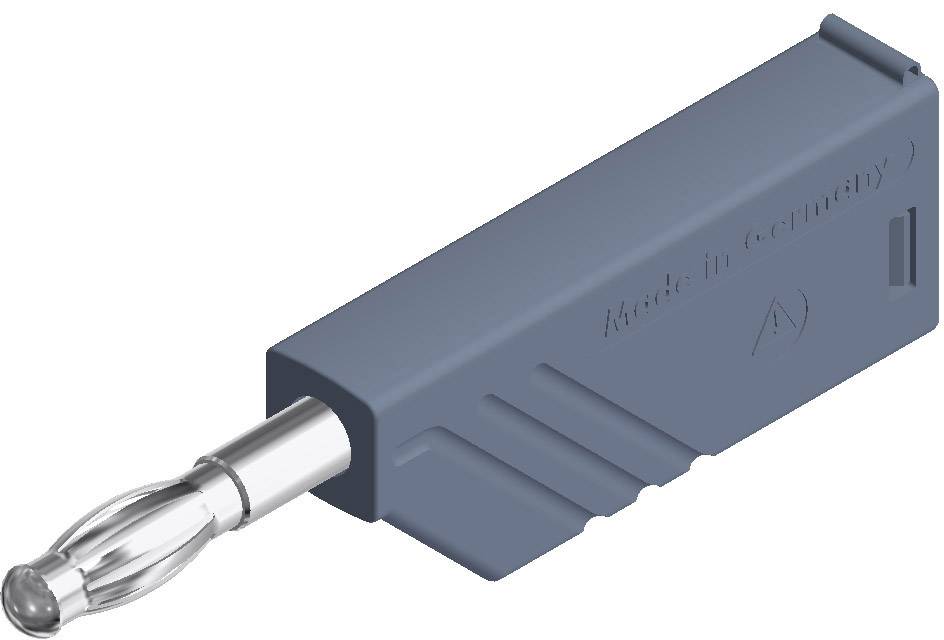 934100106, SKS-HIRSCHMANN LAS N WS - Штекер с ламелями, Ø-контакта: 4 мм, серый : 1 шт.