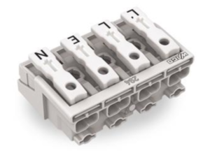 Клемма подключения к сети WAGO 294-5094/4025-000, 4 pin, 0.5мм²-2.5мм², 24А, (1 шт)