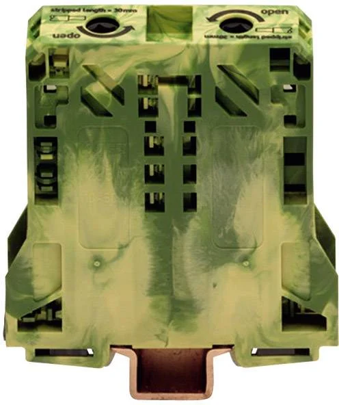 PG клемма WAGO 285-157, 2 pin, 10мм² - 50мм², 150А, конф: Terre, (1 шт)