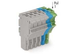 Внутренний разъём WAGO 2022-106/000-038, 6 pin, 0.75мм²-4.0мм², 690В, 24А, CS: 5.2мм, (1 шт)