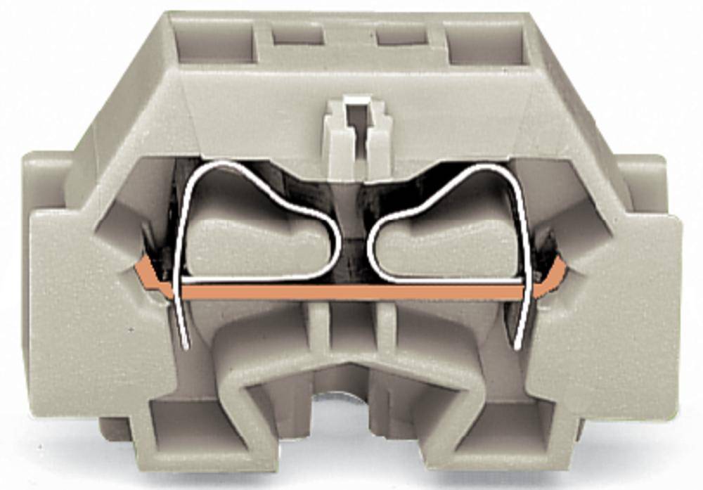 Клемма WAGO 262-130, 2 pin, 0.50мм² - 4мм², 550В, 23А, конф: L, (100 шт)