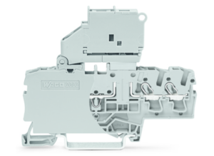Клеммная колодка предохранителя WAGO 2002-1711/1000-542, 3 pin, 0.25мм²-4.0мм², 250В, 6.3А, (1 шт)