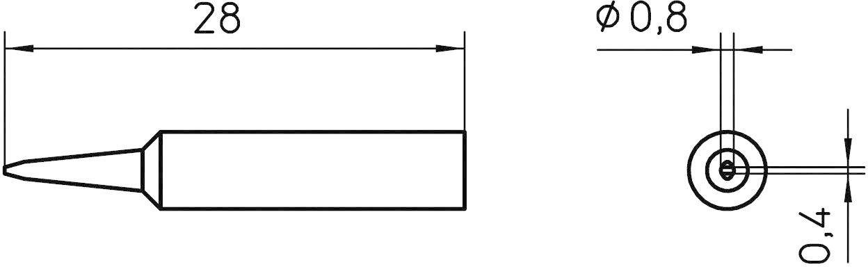 Паяльное жало Weller T0054485999 XNT H